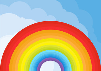 Colorful paint pencils vector background rainbow