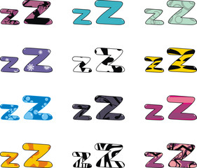 letter z cartoon