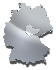 thüringen 3d map