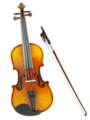Plakat violins and a fiddlestick