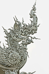 Dragon in traditional Thai style molding art