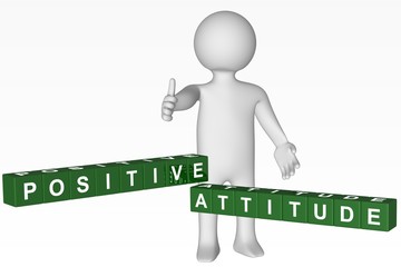 Cubes - 241 - POSITIVE ATTITUDE