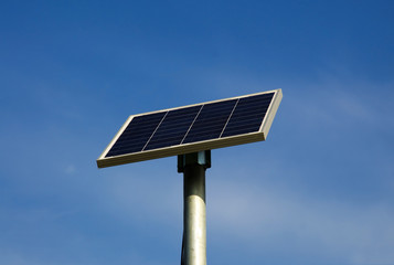 Solar powered road sign