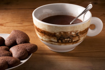 Hot Chocolate with Cookies