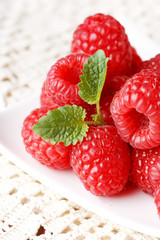 fresh raspberries