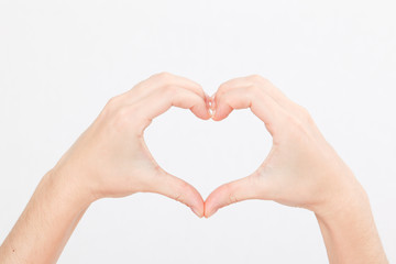 Obraz premium Handzeichen Herz