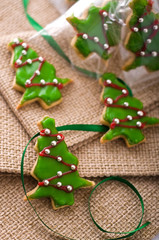 Fototapeta na wymiar Christmas cookie tree