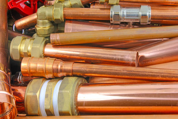 copper pipe and fittings