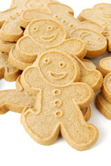 Gingerbread men close up