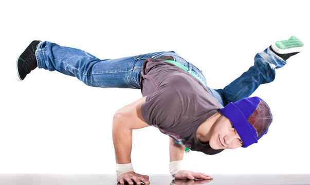 Cool dancer showing his skills