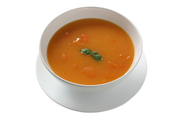 pumpkin soup with basil