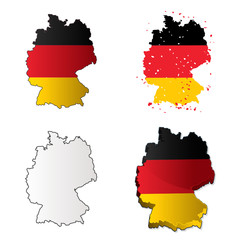 Obraz premium cartes d'allemagne