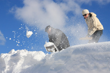 Manual snow removal