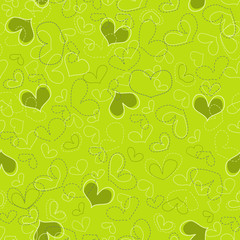 Stylish hearts background (seamless)
