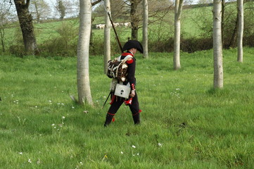 soldat de napoleon dans les marais
