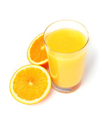 Orange juice isolated
