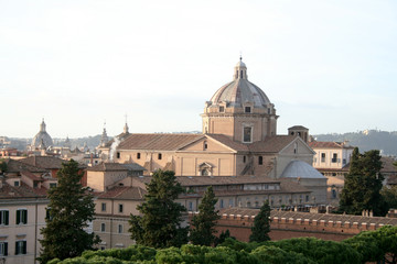 Fototapeta na wymiar Vue sur Rome, Italie