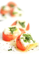 Tomato and cheese starter