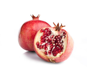 Juicy opened pomegranate
