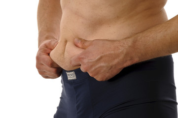 Mann mit Bauch