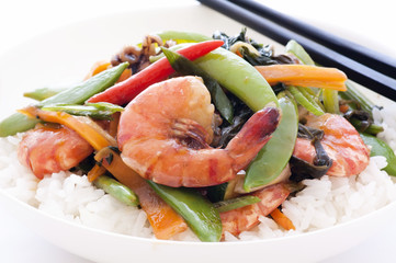 Thai Meeresfrüchte Chili mit Reis