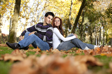 Love and affection between a young couple