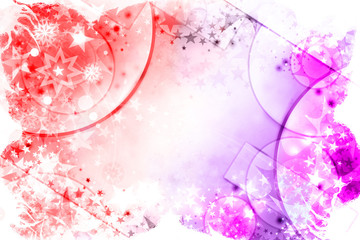 Winter red and pink background