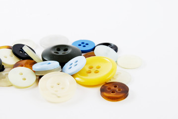colorful buttons isolated