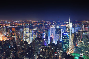 New York City Manhattan at night