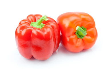 red pepper isolated on white
