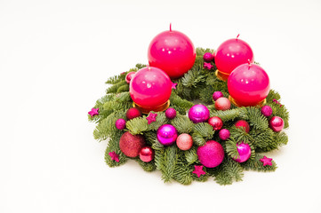 Purple advent wreath