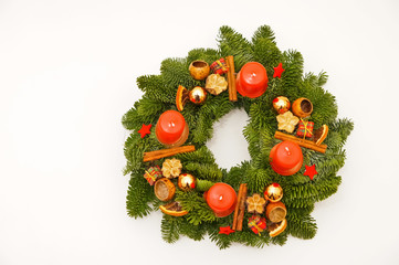 Advent wreath from above