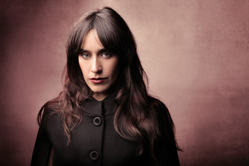 Serious woman