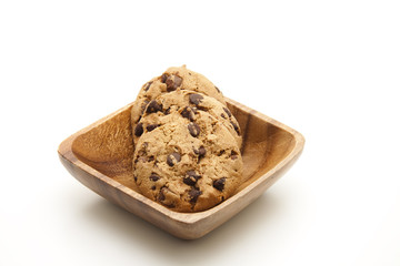 Gebäck in Holzschüssel