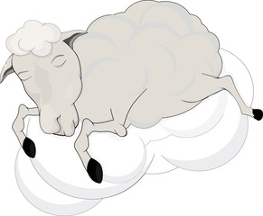 Lamb on a cloud