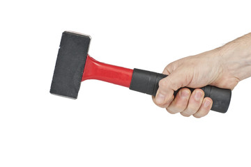 Hammer hold by human hand
