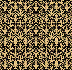 pattern on the black background