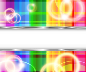 Rainbow background with flares