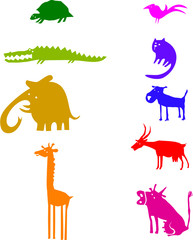 Colored animals