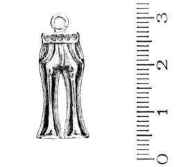 Costume jewellery from metal