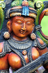 Colorfull Lady Statue