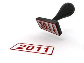 2011 Black Rubber Stamp