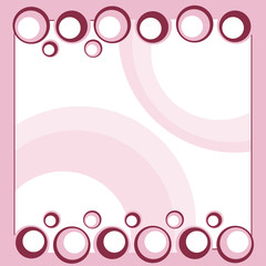 Circles background for menu of invitation