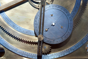 Fototapeta na wymiar gears from old clock mechanism