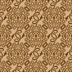 Brown seamless wallpaper pattern