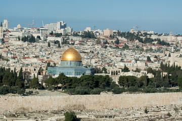 Naklejka premium The Temple Mount in Jerusalem.