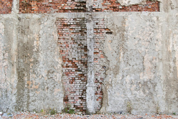 damaged wall