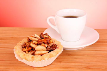 Chocolate cake with nuts