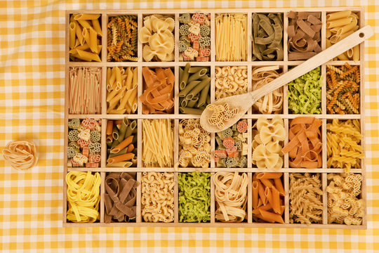 Noodles. Pasta. Tagliatelle.