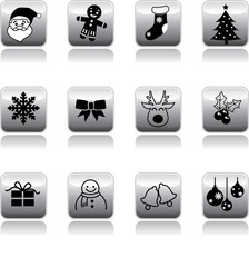 xmas buttons